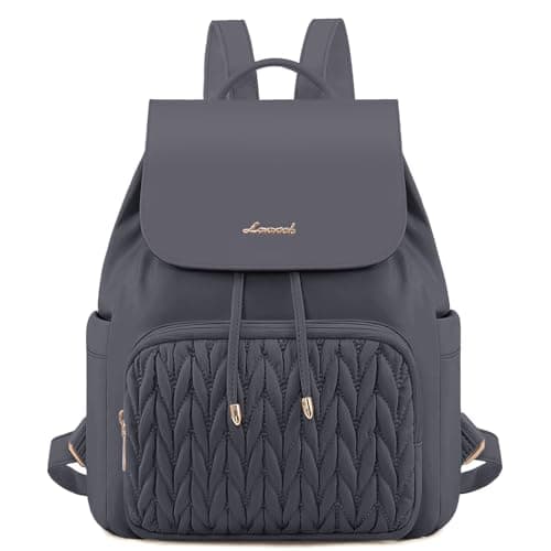 LOVEVOOK Rucksack Bag for Women Small Fashion Backpack for Ladies Lightweight Handbag School Bags for Girls Anti-theft Mini Cute Daypack for Uni Work Travel, Grey