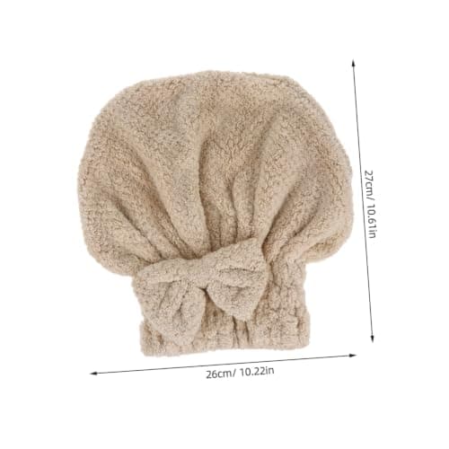 LABRIMP 3pcs Coral Fleece Shower Cap for Women Hair Drying Towel Wrap Super Absorbent Soft and Comfortable for Travel and Gym Use — view 2