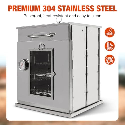 REDCAMP Folding Camping Oven with 3-Tier Grill for Propane Baking — view 4