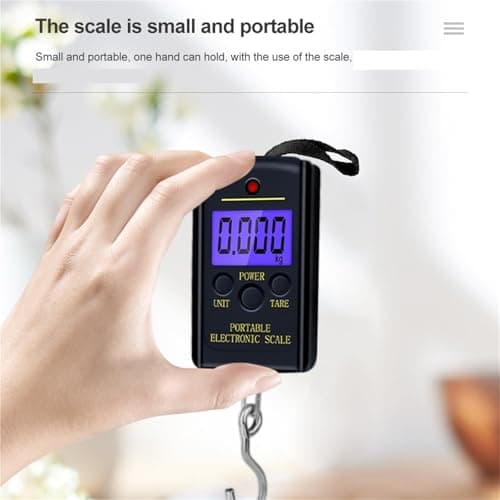 Portable La Weight Scale 40kg 10g Digital Hanging Hook Scale for Travel Fishing & La 5 Pack Electronic Weighing Scale Accurate & Lightweight — view 6