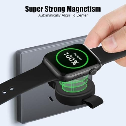 Flintronic Wireless Charger for Apple Watch, USB-C Charger for iWatch, TYPE-C Magnetic iWatch Char-ger, Travel Cordless Char-ger for All Series Apple Watch 10/9/8/7/6/5/4/3/2/SE/SE 2/Ultra/Ultra 2 — view 4