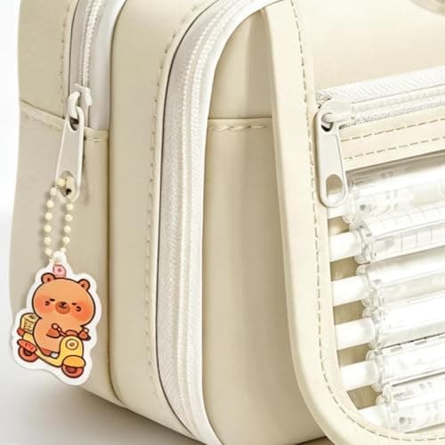 Girls Pencil Case, Zipper Pencil Pouch, Multi Compartment School Organizer — view 5
