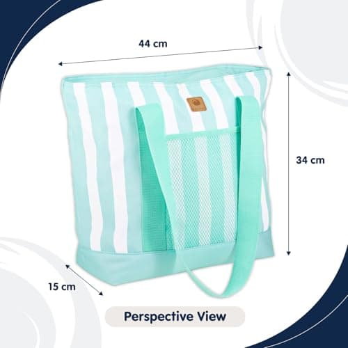 Whitesands Premium Insultated Tote Cool Bag, 14L Picnic Basket, Keeps Food Fresh & Cool for 6 Hours, Cooler Box Made From Recycled Polyester For Camping — view 3