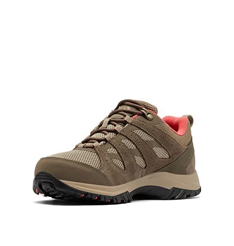 Columbia Women's Redmond 3 WP waterproof low rise hiking shoes, Brown (Pebble x Red Coral), 8.5 UK — view 2