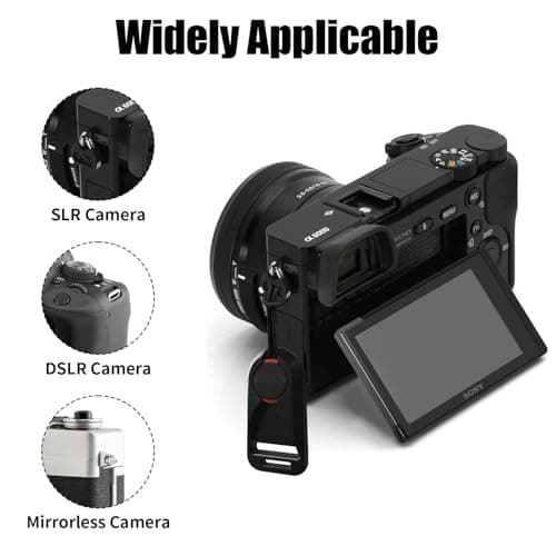 QMLING Camera Strap Quick Release Climbing Rope Camera Neck Strap Black — view 4
