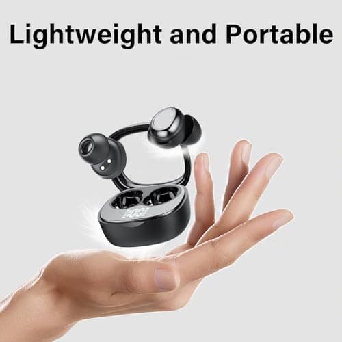 Rulefiss Wireless Earbuds, Mini Sleep Earbuds, 45H Bluetooth 5.4 Headphones — view 5