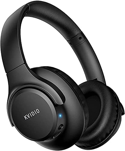 KVIDIO Bluetooth Headphones Wireless Over Ear 65h Battery Wired & Wireless