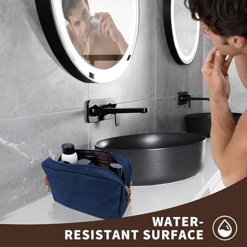 Toiletry Bag, Travel Hand-Held Make up Wash Bags, Portable Waterproof Toile-Try Kit, Bathroom Storage Case, Cosmetic Organizer for Travel, Camping — view 5