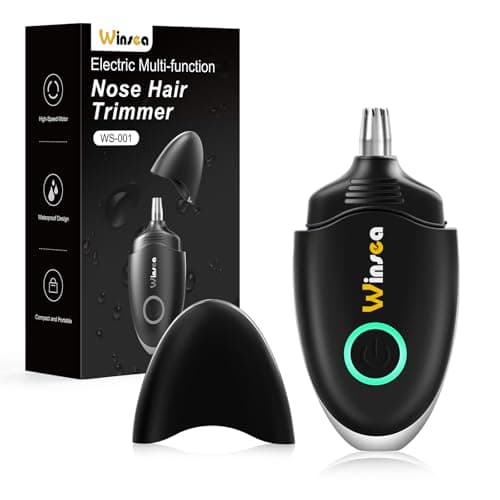 Winsea Nose and Ear Hair Trimmer for Men and Women - Travel Trimmer, High Precision Nose Shaver, USB Rechargeable, Waterproof, Safe and Silent Operation, Design