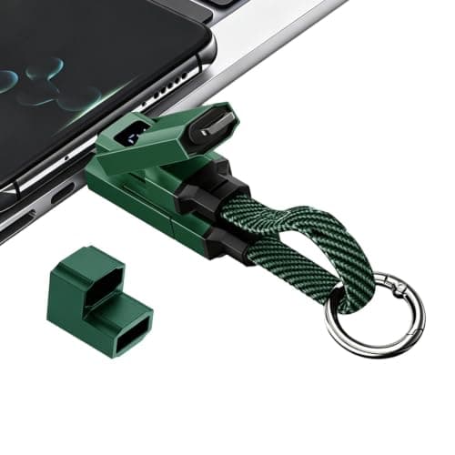 Keychain Charger Cable 65W 4-in-1 Earphone Charging