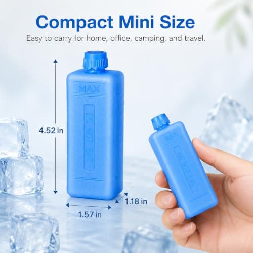 MAGICLULU 10 Pack Reusable Ice Packs, Mini Cooler Bricks — view 5