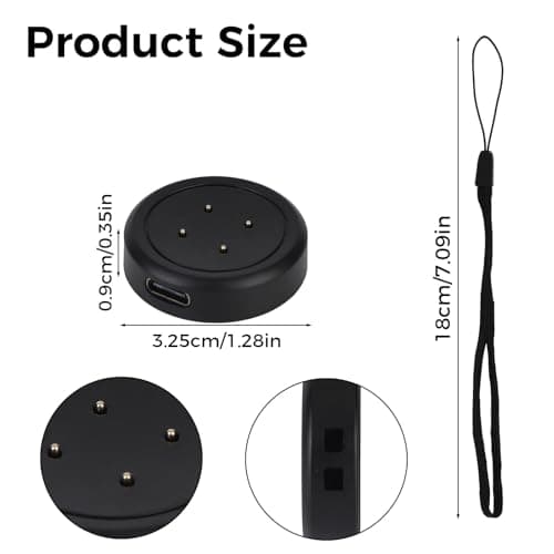 2pcs Magnetic Charger for Google Pixel Watch 3/2 Fitbit Sense 1/2 Versa 3/4 — view 2