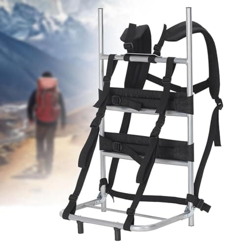 MotiveTech Heavy-duty Carrying Backpack Frame, Aluminum Nylon Carrying, Lightweight, Practical Equipment, Foldable Bag Frame for Outdoor Activities, L — view 5