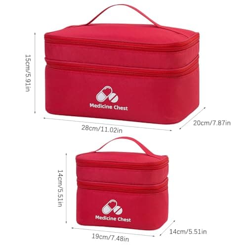 Dzmuero 2 Pieces First Aid Kit Bags, Empty Emergency Bags — view 2