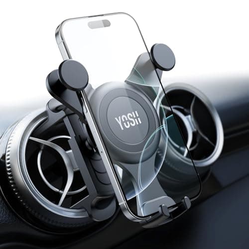 YOSH Mercedes Phone Holder for Round Air Vent, Car Phone Holder for Audi