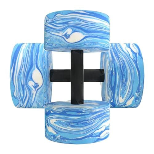 Aquatic Aerobic Dumbbell - Aquatic Training Tools, Swimming Strength Set, Flotation Device | Lightweight Foam Floating Fitness, Durable Gym Equipment, Travel & Vacation