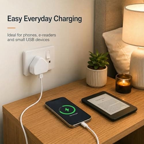 Hyleon USB Plug UK, 2Pcs 5V 1A USB Wall Charger Plug Adapter — view 6