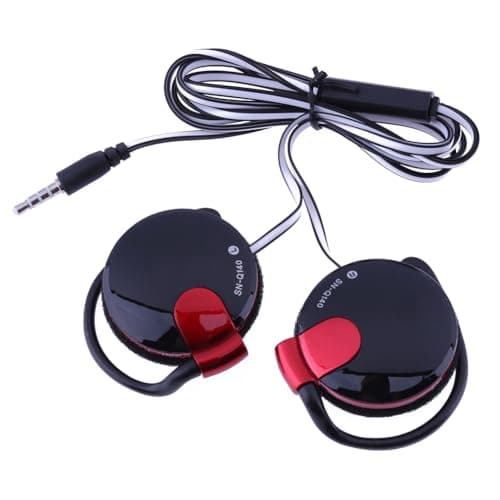 syayw Clip Type Earphones Wired - 3.5mm Ear Hook Fitness Earbuds For