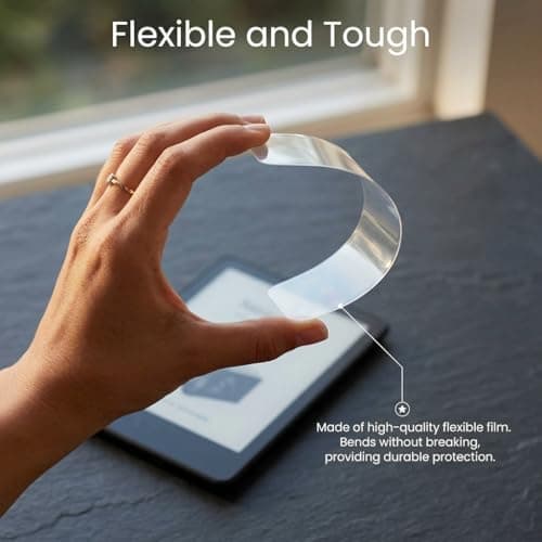 dravix 3 Pack Screen Protector Compatible with 7" Kindle Paperwhite 12th Generation 2024 and Kindle Paperwhite Signature Edition 2024, Anti Glare Matte PET Protective Film for Kpw6, Case Friendly — view 3
