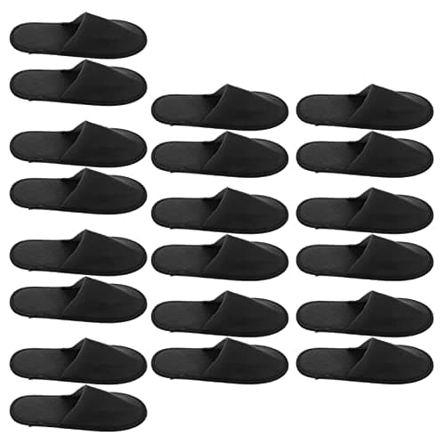 Beaupretty 10 Pairs Disposable Hotel Slippers Non-Slip Spa Slippers for Home Guest House Salon Travel and Airline Use Lightweight Portable Folding Indoor Slippers