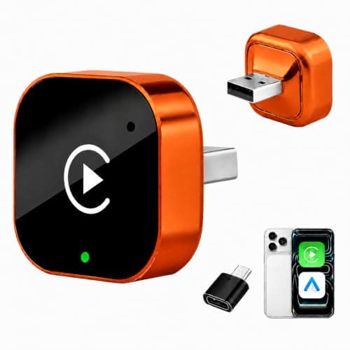 Wireless CarPlay and Android Auto Adapter, Fast Auto Reconnect, Zero Latency, Plug and Play, Mini Size, for 2016+ OEM CarPlay Cars and iOS 10+