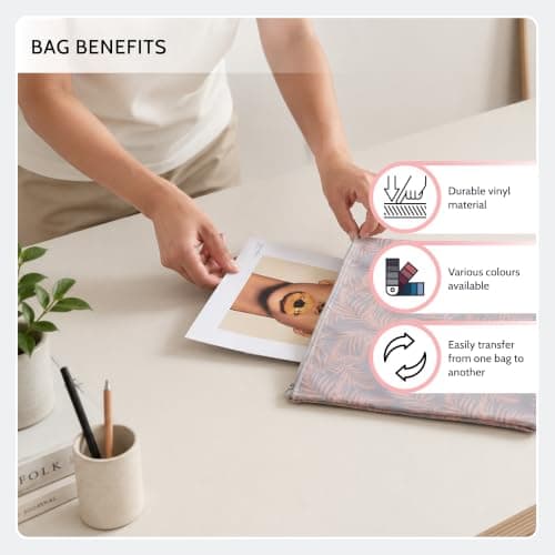 Periea Lucy Packing Cubes for Suitcases & Carry on Hand Luggage – Set of 6 Travel Packing Organisers – 6 Colours (Black with White Dots) — view 5