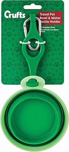 Crufts Collapsible Travel Pet Bowl & Water Bottle Holder - 250ml Liquid Capacity - Ideal for Small to Medium Dogs — view 2