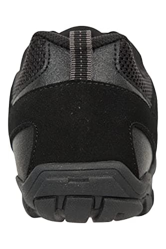 Mountain Warehouse Outdoor Womens Hiking Shoes - Suede & Mesh Upper, Mesh Lined Trainers - for Spring Summer, Hiking, Walking & Outdoors Black Adult Shoe Size 6 — view 4