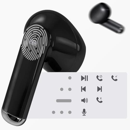 yobola Wireless Earbuds, Bluetooth 5.4 Headphones Comfortable Lightweight — view 2
