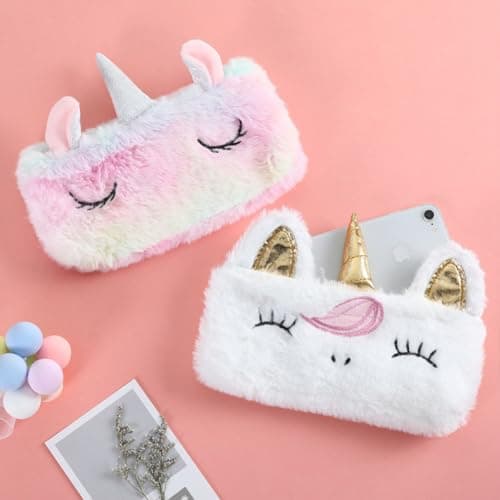 Plush Pencil Bag for White Washable Travel Back to School Party — view 3