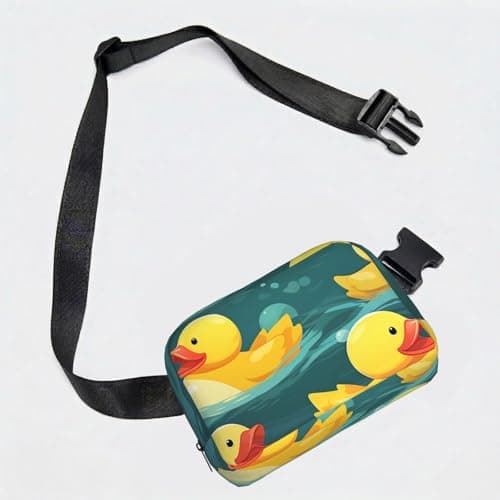 Fanny Pack For Women Men Everywhere Belt Bag Waterproof Fashion Crossbody Waist Packs Rubber Ducks Hip Bum Bag With Adjustable Strap For Outdoor Hiking Running Travel — view 4