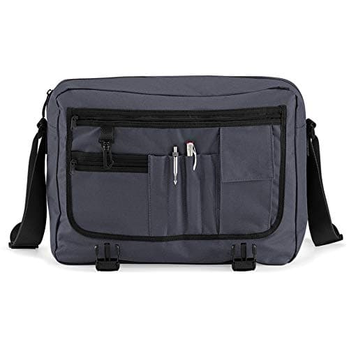 BagBase Messenger Bag, Graphite, One Size — view 5