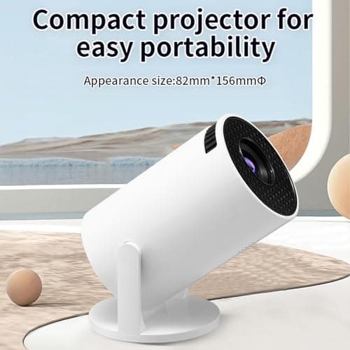 Mini Projector with 2.4G, 1080P Support Portable Projector, 180° Rotatable 90'' Screen Movie Projector Auto Keystone Compatible for Laptop, PC, Smartphone — view 6