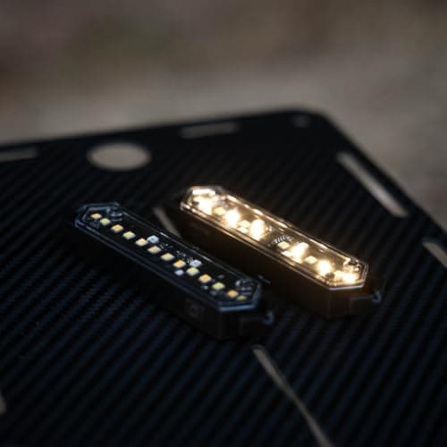 LED Guy Line Rope Light for Camping Tents - 7 Modes Reflective Wind Cord with Magnetic Base - Waterproof Outdoor Safety Lamp for Hiking Backpacking - 10cm Black — view 6
