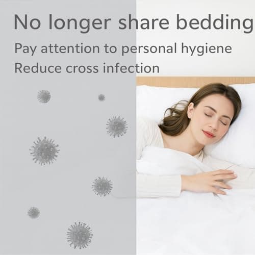Disposable Pillow Case Non Woven Pillow Covers Pillow Sheets for Medical Travel Hotel Bedroom Home Bedding Portable Supplies 70 x 48 CM (DP-404-A (20 Pack)) — view 4