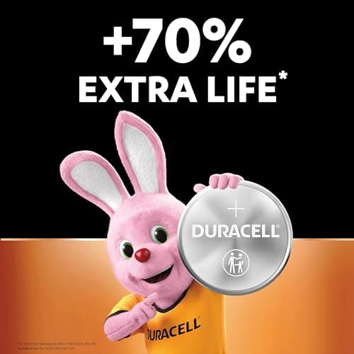 Etekcity EL11 Luggage Scale, Digital Portable Handheld Suitcase Weight for Travel with Rubber Paint & DURACELL 2032 Lithium Coin Batteries 3V (4 Pack) - Up to 70% Extra Life - Baby Secure Technology — view 6