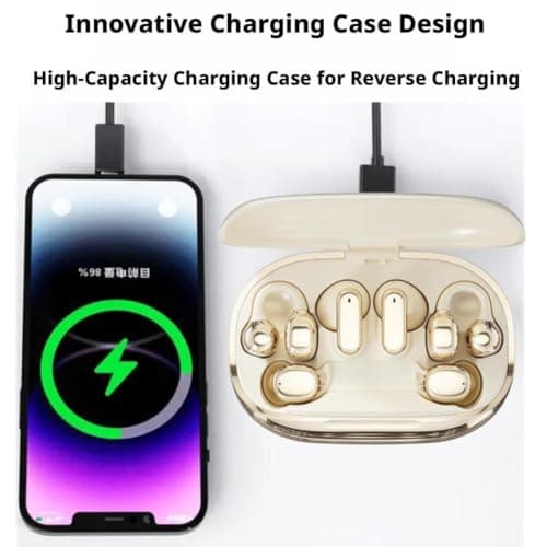 FLKWOP 3-in-1 Bluetooth Wireless Earbuds with Chargeable Power Bank Case — view 6