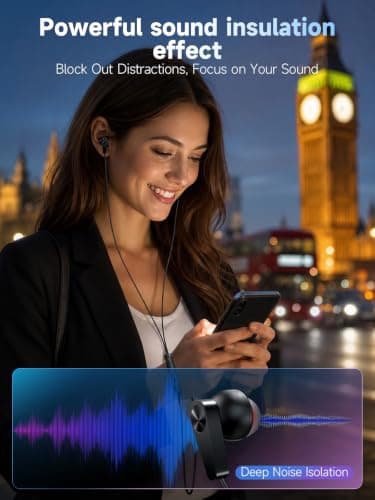 USB C Wired Earbuds with Mic, In-Ear Type C Noise Isolating Stereo Headset — view 5