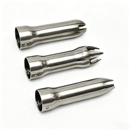Cream Dispenser Replacement Nozzles Stainless Steel Nozzles Set for Cream Siphon Cream Maker Including Thread Adapter Universal Spare Parts Professional Accessories Suitable for iSi