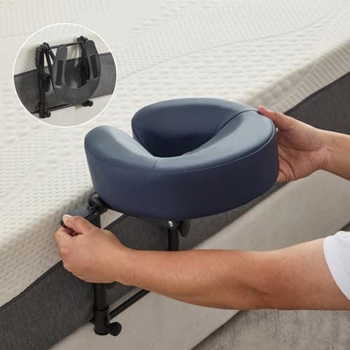 ZQBXHDZW Adjustable Massage Headrest For Bed,Face Cradle Headrest,Multifunctional Home Massage Kit,U-Shaped Pillow Comfort Beauty Spa Bed Face Cradle,For Tables Equipment(Black) — view 6