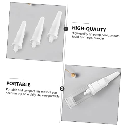 AUTSUPPL Airless Cosmetic Bottles, Plastic Vacuum Dispensers 15ml 8 Pack Compact Refillable Containers for Moisturiser, Hand Lotion and Foundation for Travel and Daily Skincare — view 4
