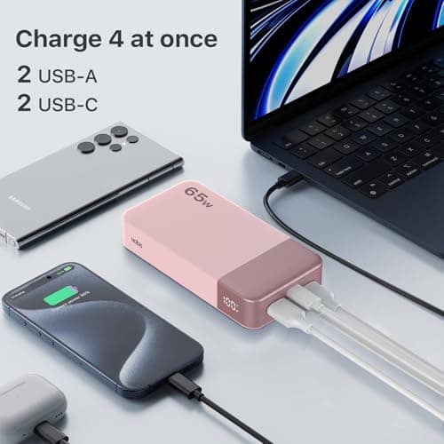 NOBIS Portable Charger 20000mAh 65W Power Bank Fast Charging — view 4