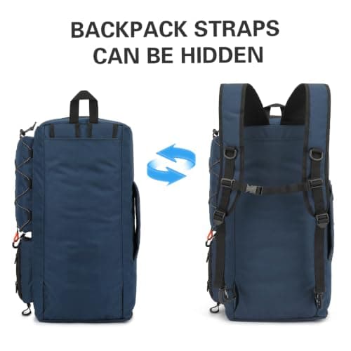 TUGUAN Sports Gym Bag Mens 45L Duffle Bag for Travel Holdall Backpack — view 3
