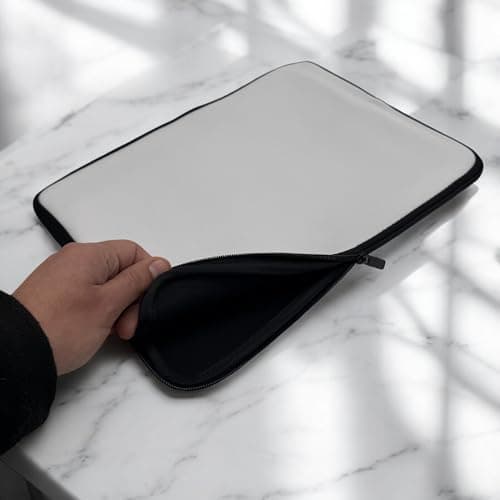 Sublimation Blank Laptop Sleeve Neoprene 12-13" Anti-Shock Zipper Water-Resistant for Customisation Business and Personal Needs (5 Pack) — view 6