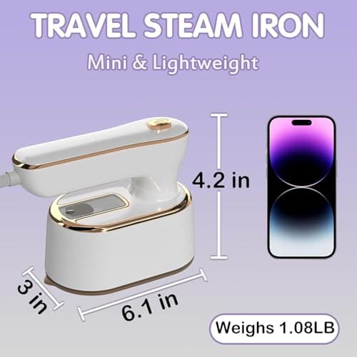 Portable Travel Steamer for Clothes – Compact Handheld Iron, Quick Heat-Up — view 3