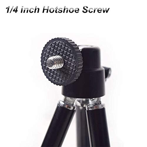 Pocket Mini Tripod 6.6-18.4 cm, 360° Ball Head, 1/4″ Screw Desk Stand for Mini Projector, Mirrorless Camera, Webcam, LED Light, GoPro — view 4