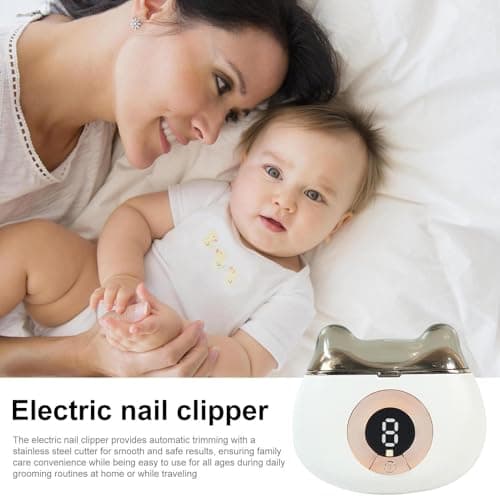 Electric Nail Clipper Rechargeable Trimmer with Scraps Storage — view 5