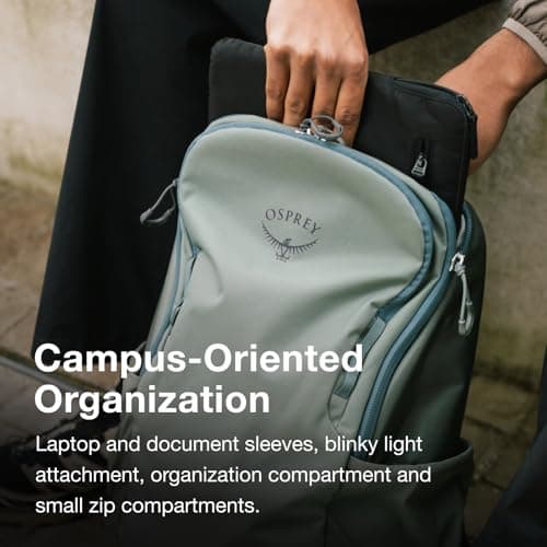 Osprey Astronova Campus Lifestyle Unisex Backpack, 23L, Black — view 3