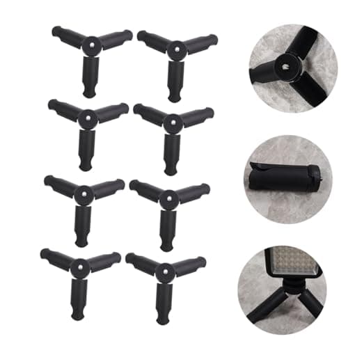 8 Pack Foldable Tabletop Phone Tripod with 1/4 Inch Screw — view 2