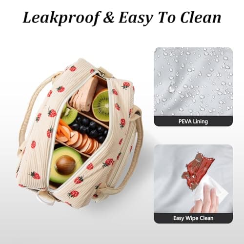 AOTM Lunch Bags for Women 12L, Insulated Cool Bag with Strap for Work — view 6
